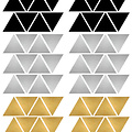 Pom Le Bonhomme Stickers muraux triangles Chic - Pöm Le Bonhomme - set de 72 stickers