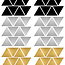 Pom Le Bonhomme Wall stickers triangles Chic - Pöm Le Bonhomme - set of 72 stickers