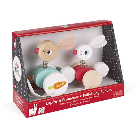 Janod Janod - lapins Ã  promener - Zigolos - jouet a trainer