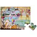 Janod Janod - tactile puzzle - A day at the zoo - 20pcs +3yrs