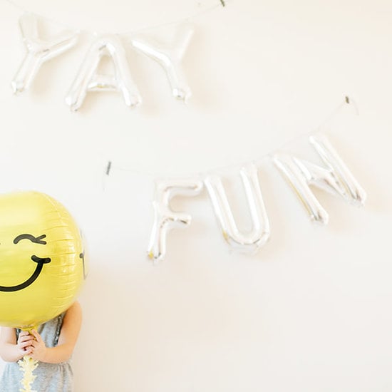 Northstar Ballon - letters - zilver - 40 cm - Northstar - K