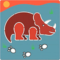 Djeco Stencils - dinosaurs - Djeco
