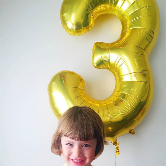 Northstar Ballon - cijfers - goud - 40 cm - Northstar - 0