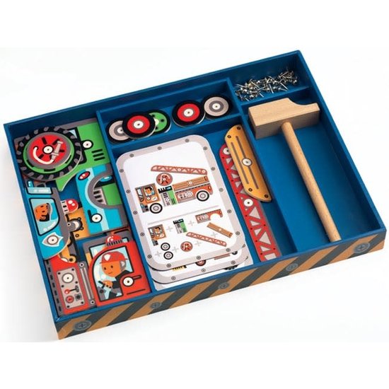 Djeco Djeco jeu de formes à clouer Tap tap Véhicules