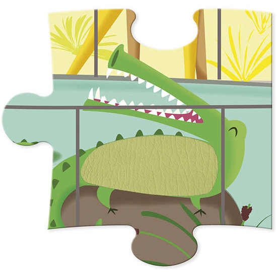 Janod Janod - voelpuzzel - Een dag in de Zoo - 20st +3jr