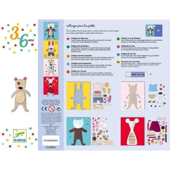 Djeco Djeco | Knutseldoos Collages Voor De Kleintjes