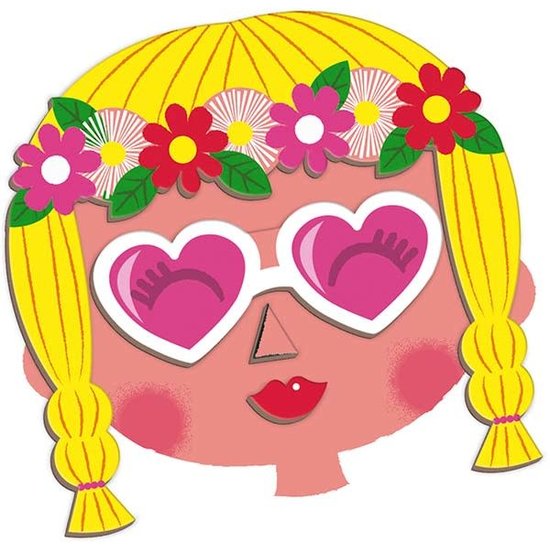 Janod Janod - magnetibook visages fous fille - 65pcs 3-8 ans
