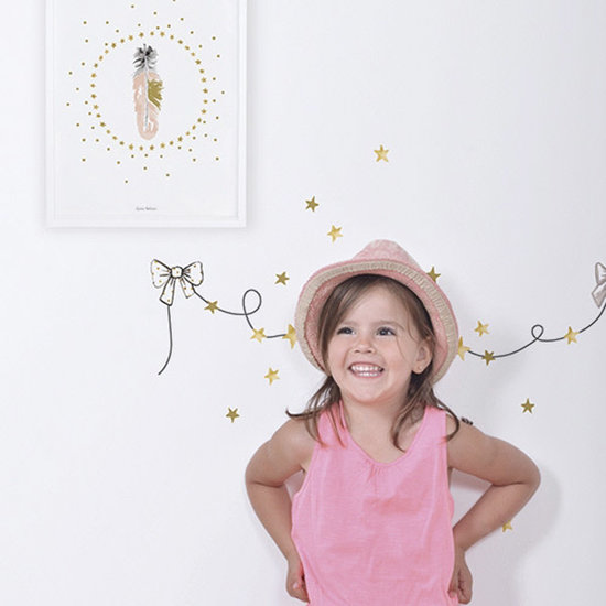 Lilipinso Lilipinso - Flamingo Wandtattoo Bögen und Sterne Gold