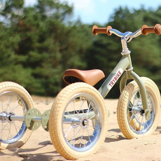 Trybike Trybike Steel 2-in-1 balance bike Vintage Green