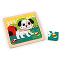 Janod Janod - puzzel Hond Titus +18M - 9 stks