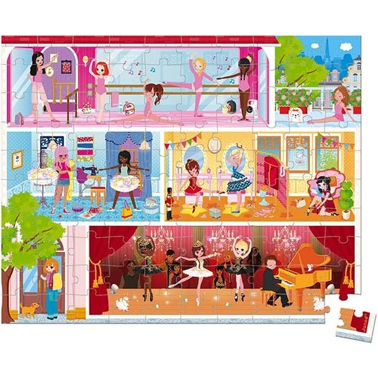 Janod Janod - Puzzle case - danse academy - 100pcs - +5yrs