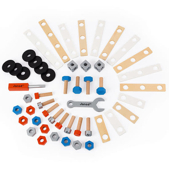 Janod Janod - Brico Kids - constructie speelgoed - DIY ton 50st +3jr