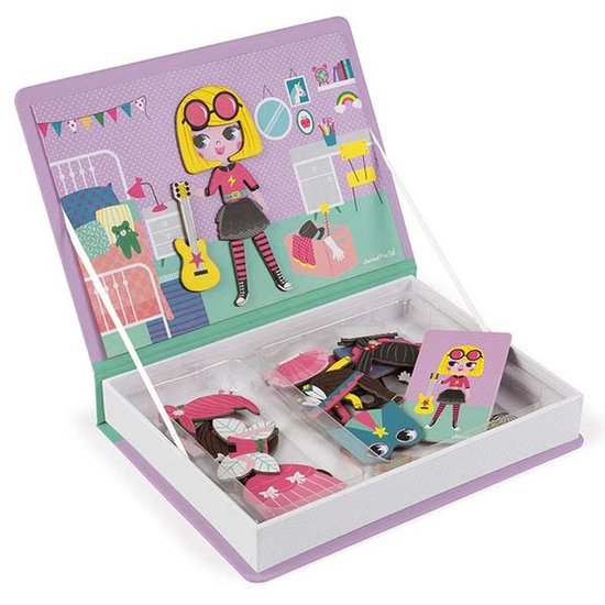 Janod Janod - Magnetic Book Girl's Costumes - 54pcs 3-8yrs