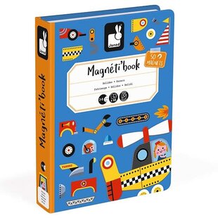 Janod Magnetbuch Racers Fahrzeuge  3-8 J