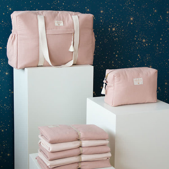 Nobodinoz Verschoningsmatje - Mozart waterproof - dream Pink - Nobodinoz