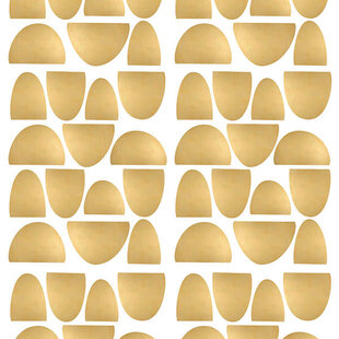 Muurstickers halve cirkels goud Pom Bonhomme 84st