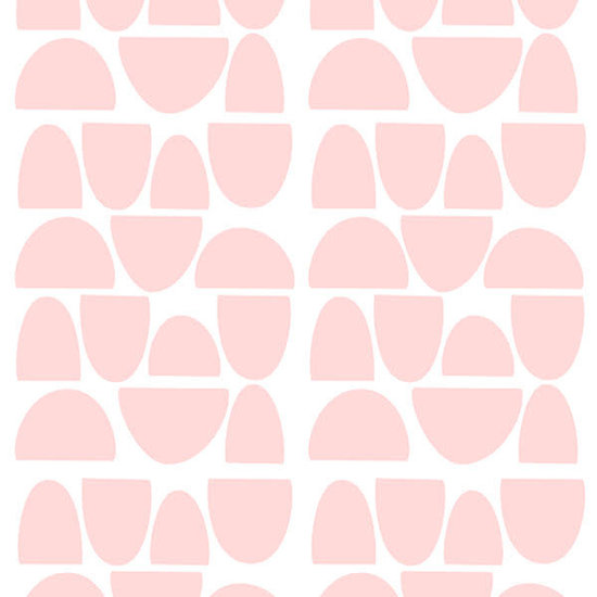 Pom Le Bonhomme Wandtattoo Halbkreise rosa - Pöm Le Bonhomme - Set von 84