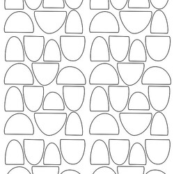 Wall stickers half circles white Pöm Le Bonhomme