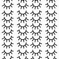 Pom Le Bonhomme Wall stickers mini eyelashes black - Pöm Le Bonhomme - set of 72