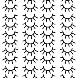 Wall stickers mini eyelashes black Pöm Le Bonhomme