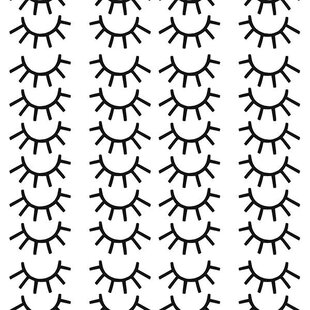 Wall stickers mini eyelashes black Pöm Le Bonhomme