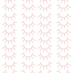 Muurstickers mini wimper roze Pom Le Bonhomme 72st