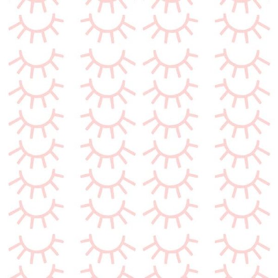 Pom Le Bonhomme Stickers muraux minis cils rose - Pöm Le Bonhomme - lot de 72