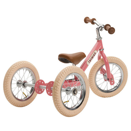 Trybike Trybike Steel 2-in-1 loopfiets Vintage Roze