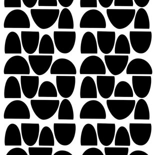 Stickers muraux demi cercles noir Pöm Le Bonhomme