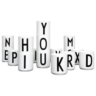 Design Letters - Melamin Becher - AJ Vintage ABC - Arne Jacobsen