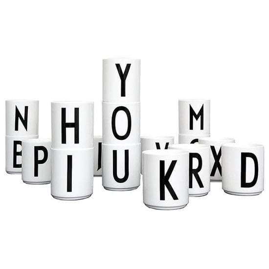 Design Letters Design Letters - melamine cup - AJ Vintage ABC - Arne Jacobsen