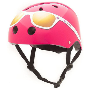 Kids bike helmet - pink glasses - Coconuts Helmets