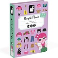 Janod Janod - Magnetbuch Mädchen Outfits - 54 Stück 3-8 Jahren