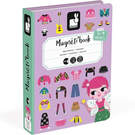 Janod Janod - magnetibook déguisements fille - 54pcs 3-8 ans