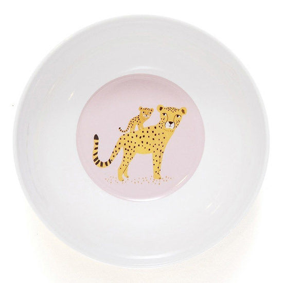 Petit Monkey Petit Monkey - melamine kom - luipaard - orchid