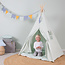 Little Dutch Tipi Zelt Mint mit Krabbeldecke und Girlande - Little Dutch