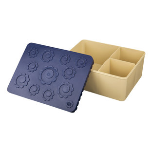 Lunchbox flowers navy-biege - Blafre