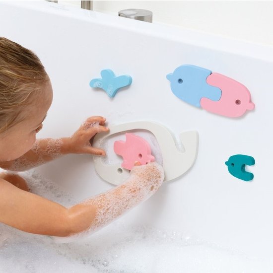 Quut Bath toy bath puzzle whale - Quutopia