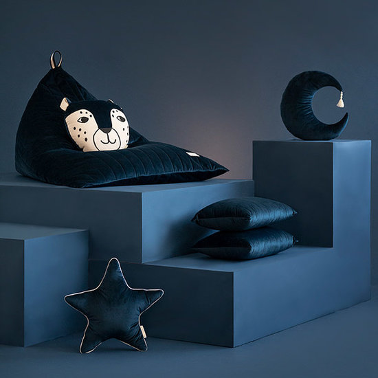 Nobodinoz Ster kussen Aristote Night Blue Nobodinoz