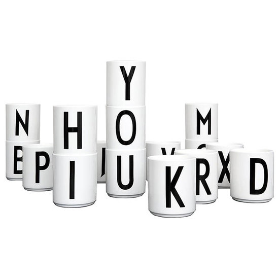 Design Letters Design Letters - melamine beker A-Z - AJ Vintage ABC - Arne Jacobsen