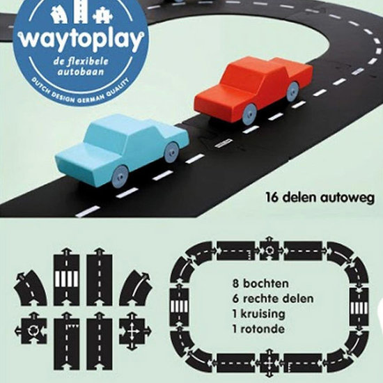 Waytoplay Waytoplay autobaan 16 delig - autoweg