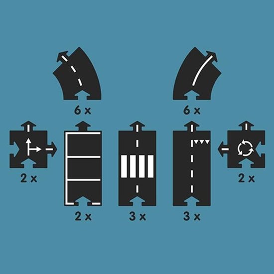 Waytoplay Waytoplay road - expressway 16 pcs