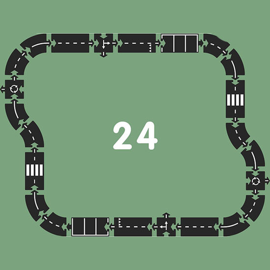 Waytoplay Waytoplay circuit 24 pièces - grande route