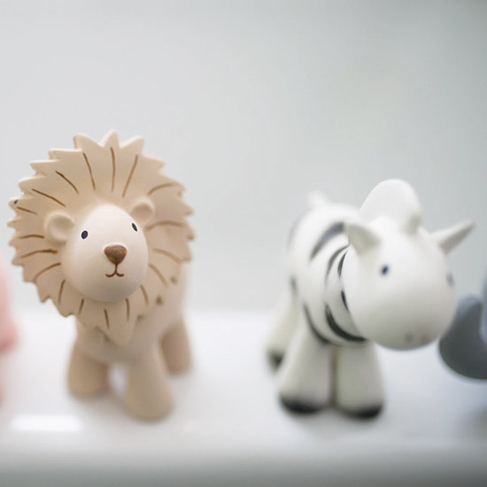 Tikiri Tikiri bath toy with bell zebra