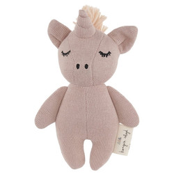 Hochet Mini Unicorn Rose fawn - Konges Sløjd