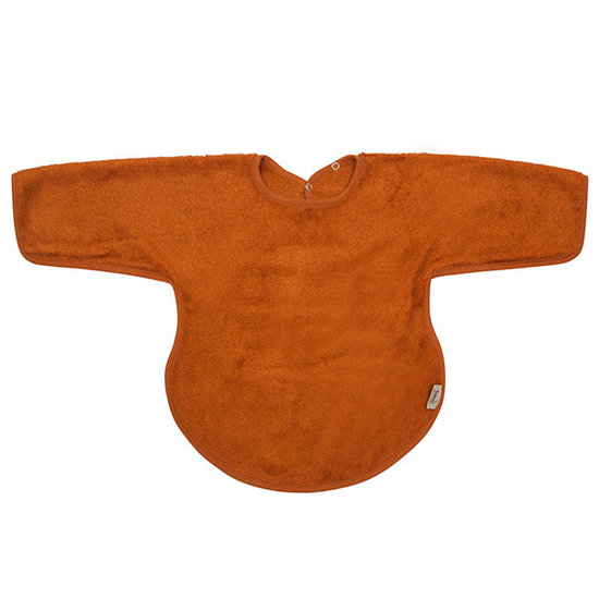 Timboo Bib with sleeves Inca rust 36x34cm - Timboo