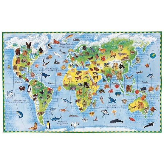 Djeco Djeco puzzle World's Animals 100pcs