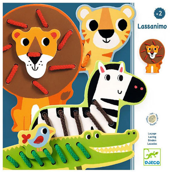 Djeco Lacing cards Lassanimo - Djeco