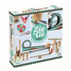 Djeco Zig & Go Kettenreaktion Spiel 28 Teilig