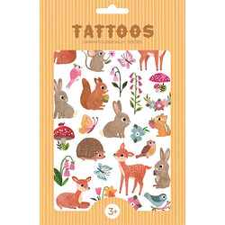 Petit Monkey - tattoos woodland friends +3jr